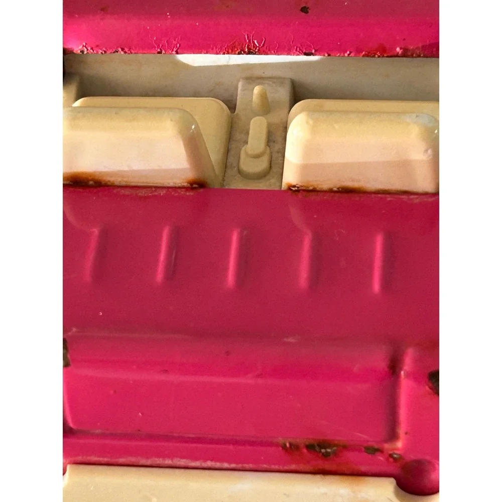 Vintage Tonka Pink Metal Jeep Pressed Steel Toy Car Magenta